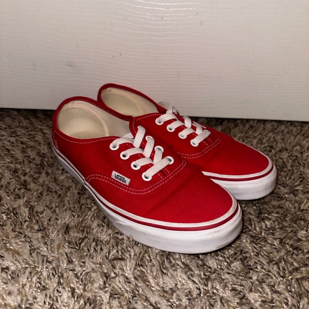 Red Vans - Picture 4 of 4